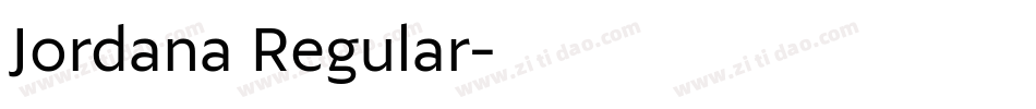 Jordana Regular字体转换